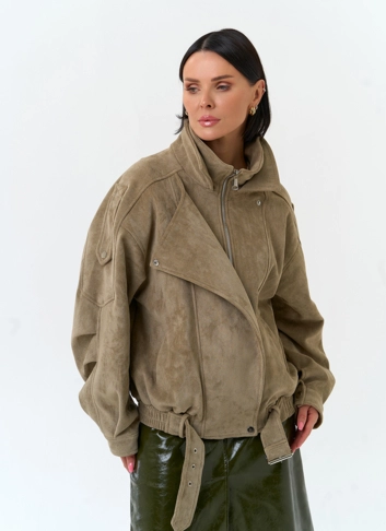 Женская куртка из эко замши