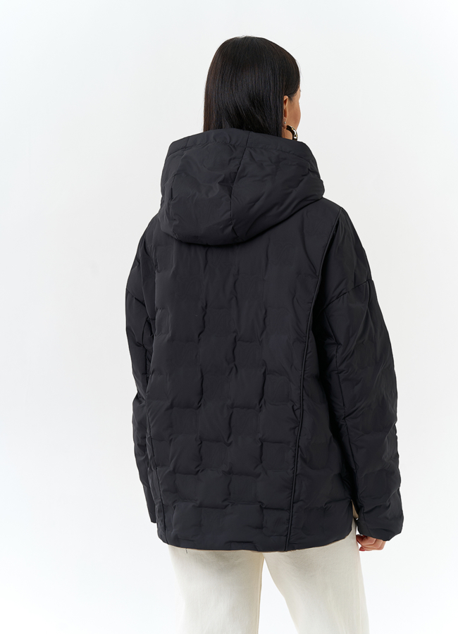 фото Женская двухсторонняя куртка с капюшоном модель № 32722