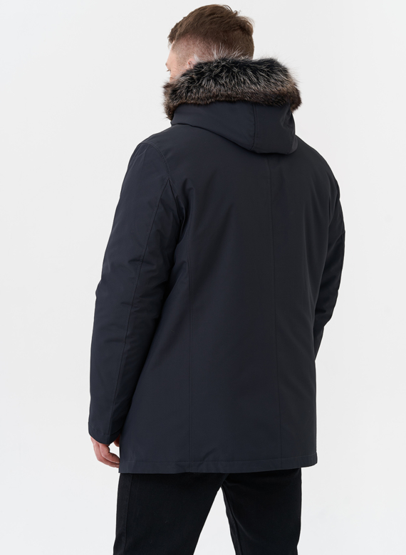 Парка мужская на мехе из волка