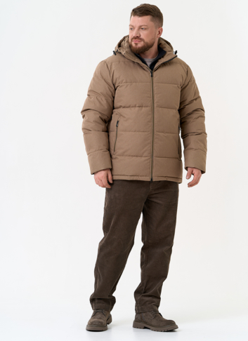 Мужской пуховик с капюшоном 