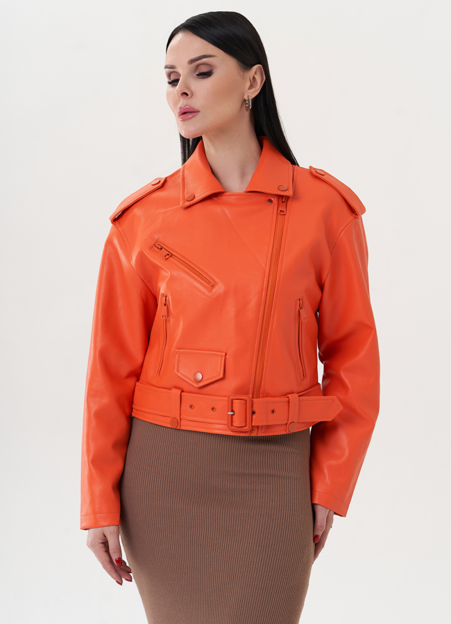 Укороченная куртка с английским воротником модель № 26797 универмаг малина