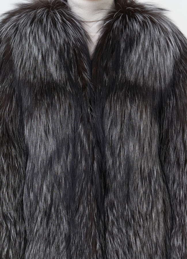 Куртка из чернобурой лисы модель № 29483 в рассрочку