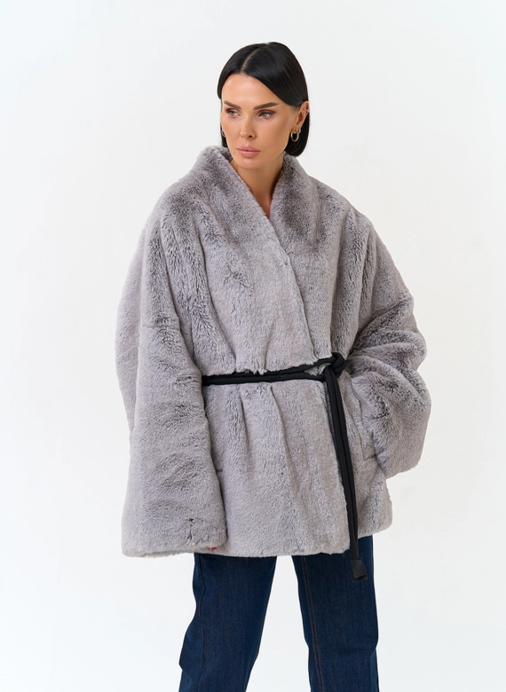 Женская шуба из эко меха фото