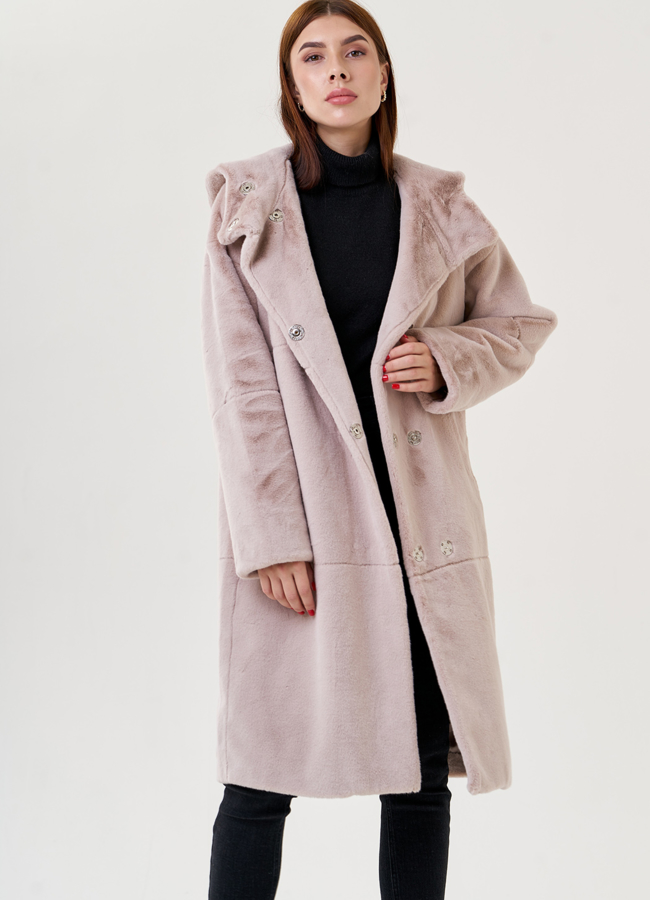 Пальто из искусственного меха модель № 23486 универмаг малина