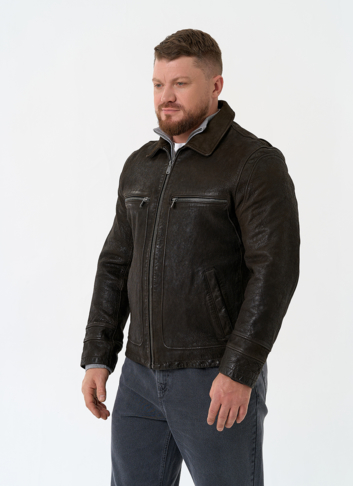 Мужская куртка из натуральной кожи