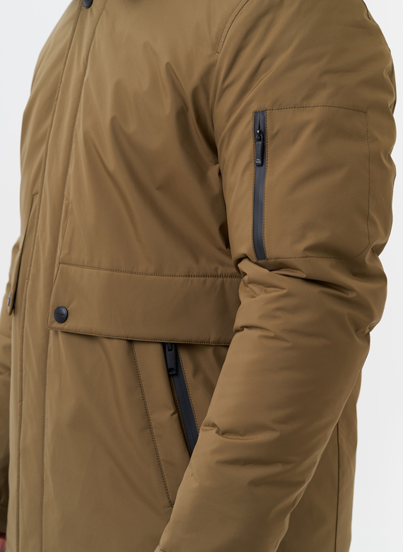 Парка мужская на мехе из волка