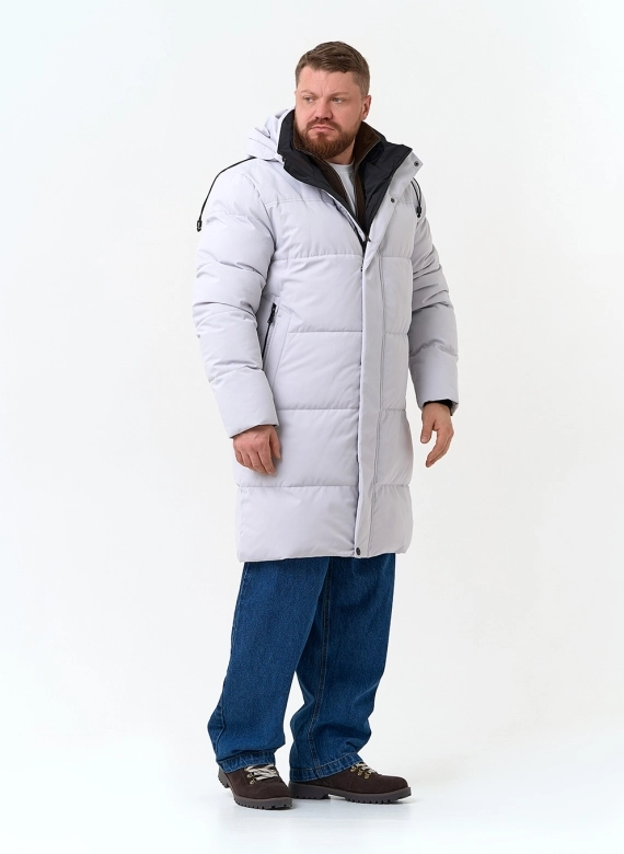 Мужской пуховик с капюшоном фото