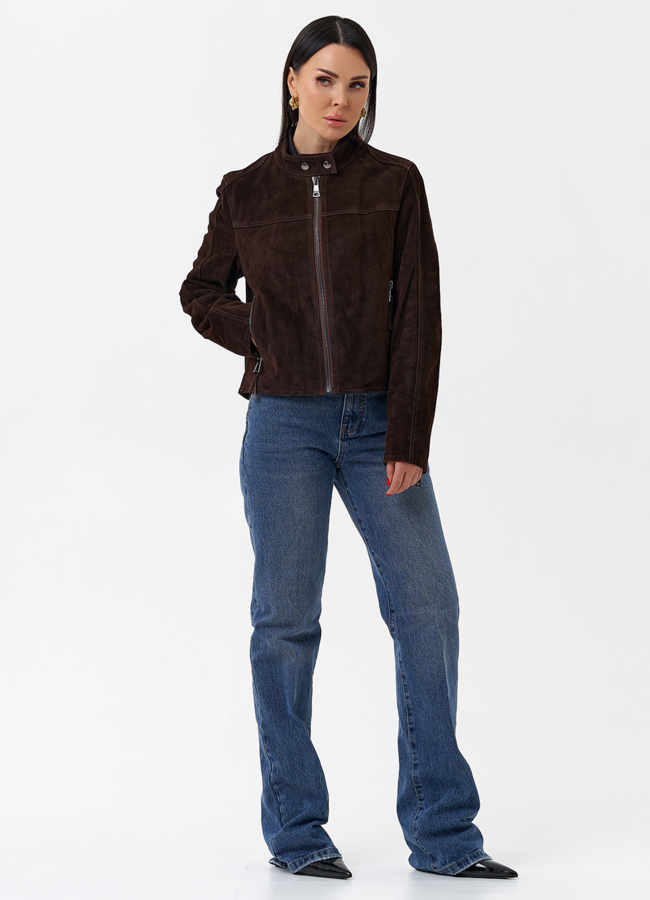 фото Женская куртка из замши модель № 29907