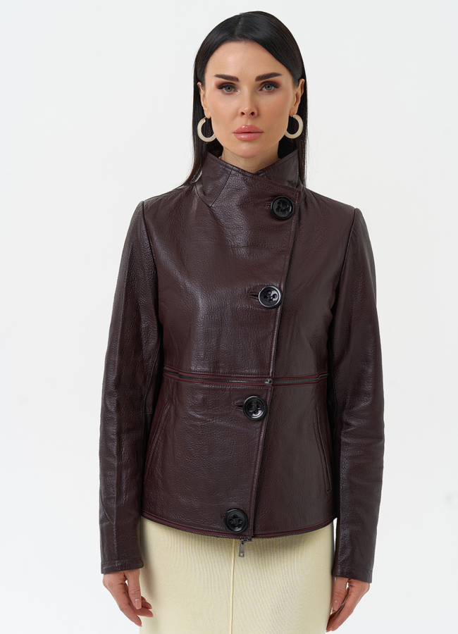 Плащ трансформер из натуральной кожи модель № 30163 универмаг малина