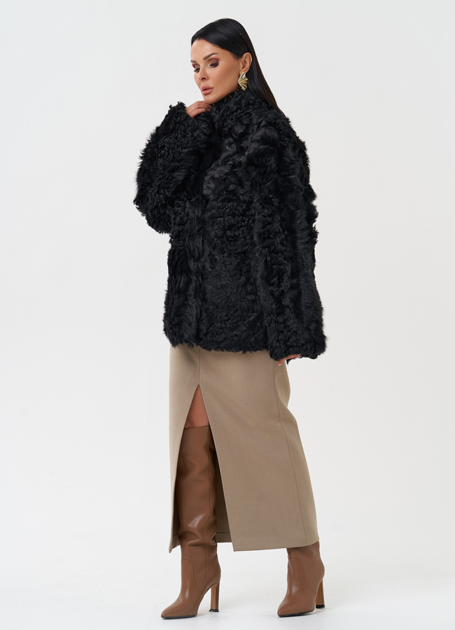 Женская двухсторонняя натуральная дубленка модель № 28422 в кредит