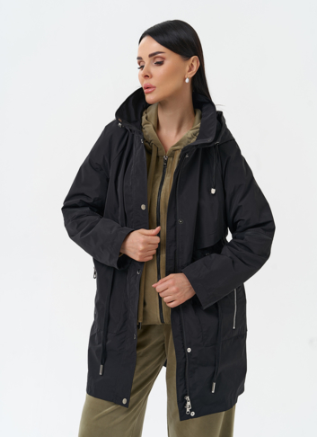 Плащ женский с капюшоном