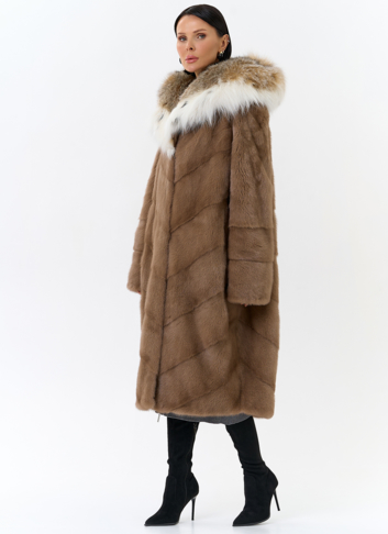 Норковая шуба с рысью