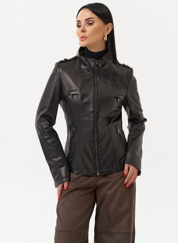 Женская кожаная куртка