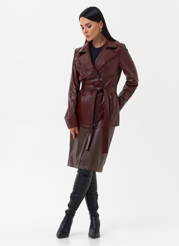 Куртка женская бордового цвета