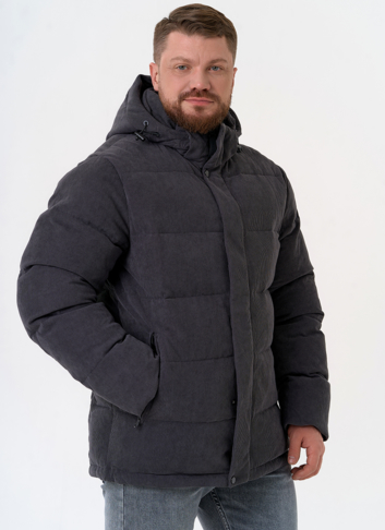 Мужской вельветовый пуховик